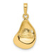 14K Yellow Gold Oyster Shell Pendant - (A83-180)