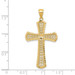 14K Yellow Gold Diamond-cut Filigree Cross Pendant 42mm length - (A83-266) 14K Yellow Gold Diamond-cut Filigree Cross Pendant 42mm length - (A83-266)