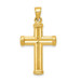 14K Yellow Gold Reversible Crucifix /Cross Pendant 35mm length - (A83-576) 14K Yellow Gold Reversible Crucifix /Cross Pendant 35mm length - (A83-576)