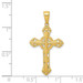 14K Yellow Gold Stick Cross On Ornate Cross Pendant - (A83-886) 14K Yellow Gold Stick Cross On Ornate Cross Pendant - (A83-886)