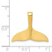 14K Yellow Gold Whale Tail Slide - (A84-109) 14K Yellow Gold Whale Tail Slide - (A84-109)