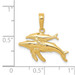14K Yellow Gold Mother and Baby Humpback Whale Pendant - (A84-362) 14K Yellow Gold Mother and Baby Humpback Whale Pendant - (A84-362)