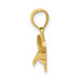 14K Yellow Gold Shark Pendant - (A84-387)