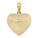 14K Yellow Gold Heart Pendant - (A84-823)