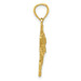 14K Yellow Gold Polished & Textured Bass Pendant - (A85-106) 14K Yellow Gold Polished & Textured Bass Pendant - (A85-106)