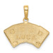14K Yellow Gold Aces Playing Cards Pendant - (A85-208)
