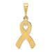 14K Yellow Gold Heart In Awareness Pendant - (A85-221)