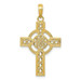 14K Yellow Gold Diamond-cut Celtic Cross Pendant - (A85-364) 14K Yellow Gold Diamond-cut Celtic Cross Pendant - (A85-364)