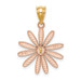 14K Two-tone Gold Rose & Yellow Gold Daisy Pendant - (A85-410) 14K Two-tone Gold Rose & Yellow Gold Daisy Pendant - (A85-410)
