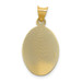 14K Yellow Gold Two-tone & Diamond-cut Lady of Guadalupe Oval Pendant - (A85-719) 14K Yellow Gold Two-tone & Diamond-cut Lady of Guadalupe Oval Pendant - (A85-719)