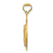 14K Yellow Gold Two-tone & Diamond-cut Lady of Guadalupe Circle Pendant - (A85-756) 14K Yellow Gold Two-tone & Diamond-cut Lady of Guadalupe Circle Pendant - (A85-756)