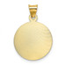 14K Yellow Gold Two-tone & Diamond-cut Lady of Guadalupe Circle Pendant - (A85-756) 14K Yellow Gold Two-tone & Diamond-cut Lady of Guadalupe Circle Pendant - (A85-756)