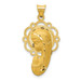 14K Yellow Gold Satin and Polished Mary Pendant - (A85-771) 14K Yellow Gold Satin and Polished Mary Pendant - (A85-771)
