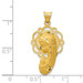 14K Yellow Gold Satin and Polished Mary Pendant - (A85-771) 14K Yellow Gold Satin and Polished Mary Pendant - (A85-771)