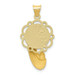 14K Yellow Gold Satin and Polished Mary Pendant - (A85-771) 14K Yellow Gold Satin and Polished Mary Pendant - (A85-771)