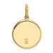 14K Yellow Gold Yellow Gold Polished and Satin Saint Christopher Medal Pendant - (A85-838) 14K Yellow Gold Yellow Gold Polished and Satin Saint Christopher Medal Pendant - (A85-838)