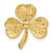 14K Yellow Gold Shamrock Chain Slide - (A86-807)