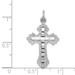 14K White Gold Cross Charm 31mm length - (A86-891)