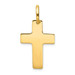 14K Yellow Gold Polished Cross Charm 30mm length - (A86-926) 14K Yellow Gold Polished Cross Charm 30mm length - (A86-926)