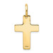 14K Yellow Gold Polished Cross Charm 30mm length - (A86-926) 14K Yellow Gold Polished Cross Charm 30mm length - (A86-926)