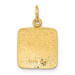 14K Yellow Gold Satin & Diamond-cut Angel Charm - (A86-933) 14K Yellow Gold Satin & Diamond-cut Angel Charm - (A86-933)
