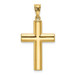 14K Yellow Gold Hollow Cross Pendant 47mm length - (A87-155)