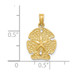 14K Yellow Gold Polished Sand Dollar Charm Pendant - (A92-259) 14K Yellow Gold Polished Sand Dollar Charm Pendant - (A92-259)