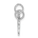 14K White Gold Key & Heart Break-apart Charm Pendant - (A98-389) 14K White Gold Key & Heart Break-apart Charm Pendant - (A98-389)