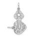 14K White Gold Key & Heart Break-apart Charm Pendant - (A98-389) 14K White Gold Key & Heart Break-apart Charm Pendant - (A98-389)