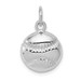 14K White Gold Baseball Charm Pendant - (A98-489) 14K White Gold Baseball Charm Pendant - (A98-489)
