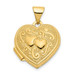 14K Yellow Gold Heart Locket 20x15mm - (A99-379)