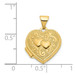 14K Yellow Gold Heart Locket 20x15mm - (A99-379)