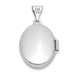 14K White Gold Locket 24x17mm - (A99-455)