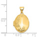 14K Yellow Gold Floral Locket 24x17mm - (A99-566)