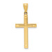 14K Yellow Gold Solid Cross Pendant 21mm length - (B11-153) 14K Yellow Gold Solid Cross Pendant 21mm length - (B11-153)