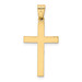 14K Yellow Gold Solid Cross Pendant 21mm length - (B11-153) 14K Yellow Gold Solid Cross Pendant 21mm length - (B11-153)