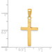14K Yellow Gold Polished Cross Charm 28mm length - (B11-252) 14K Yellow Gold Polished Cross Charm 28mm length - (B11-252)
