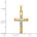 14K Two-tone Gold INRI Hollow Crucifix Pendant 29mm length - (B11-375) 14K Two-tone Gold INRI Hollow Crucifix Pendant 29mm length - (B11-375)