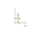 14K Yellow Gold Hollow Cross Pendant 27mm length - (B11-486) 14K Yellow Gold Hollow Cross Pendant 27mm length - (B11-486)