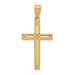 14K Yellow Gold Cross Pendant 29mm length - (B11-562) 14K Yellow Gold Cross Pendant 29mm length - (B11-562)
