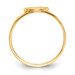 14K Yellow Gold Polished Angel Ring - Size 5.5 - (B32-712)