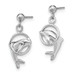 14K White Gold Dolphin Dangle Earrings - (B36-963) 14K White Gold Dolphin Dangle Earrings - (B36-963)