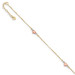14K Tri-Color Gold Adjustable Puffed Heart - Length 9'' inches - (C63-989) 14K Tri-Color Gold Adjustable Puffed Heart - Length 9'' inches - (C63-989)