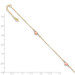 14K Tri-Color Gold Adjustable Puffed Heart - Length 9'' inches - (C63-989) 14K Tri-Color Gold Adjustable Puffed Heart - Length 9'' inches - (C63-989)