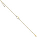 14K Two-tone Gold Circle & Bead with 1'' extension Anklet - Length 10'' inches - (C64-232) 14K Two-tone Gold Circle & Bead with 1'' extension Anklet - Length 10'' inches - (C64-232)