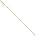 14K Yellow Gold Circle Chain Diamond-cut Rice Puff Beads with 1'' extension Anklet - Length 9'' inches - (C64-258) 14K Yellow Gold Circle Chain Diamond-cut Rice Puff Beads with 1'' extension Anklet - Length 9'' inches - (C64-258)