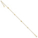 14K Yellow Gold Circle Chain Diamond-cut Rice Puff Beads with 1'' extension Anklet - Length 9'' inches - (C64-258) 14K Yellow Gold Circle Chain Diamond-cut Rice Puff Beads with 1'' extension Anklet - Length 9'' inches - (C64-258)