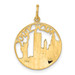 14K Yellow Gold New York Charm - (A82-486) 14K Yellow Gold New York Charm - (A82-486)