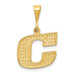 14K Yellow Gold Initial Letter C Charm Pendant - (A82-898) 14K Yellow Gold Initial Letter C Charm Pendant - (A82-898)