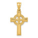 14K Yellow Gold Celtic Cross Pendant 29mm length - (A83-109) 14K Yellow Gold Celtic Cross Pendant 29mm length - (A83-109)